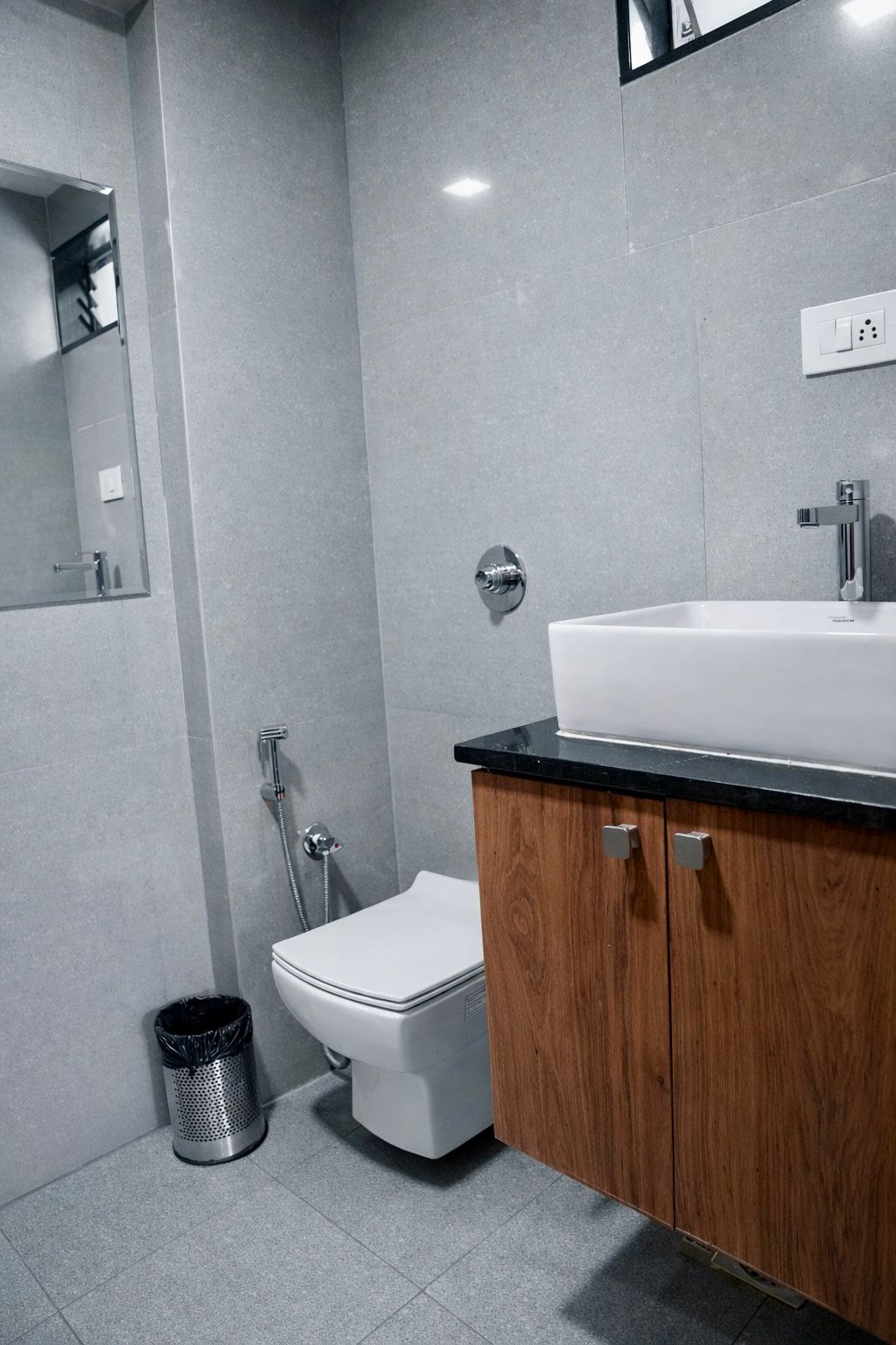 Pristine bathroom with premium vanity